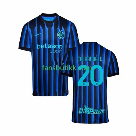Fotballdrakt Inter Milan Hakan Calhanoglu 20 Hjemmetrøye 2025-2026 Kortermet